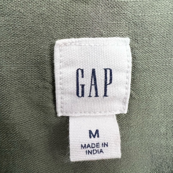 Gap olive button down shirt - Picture 4 of 5
